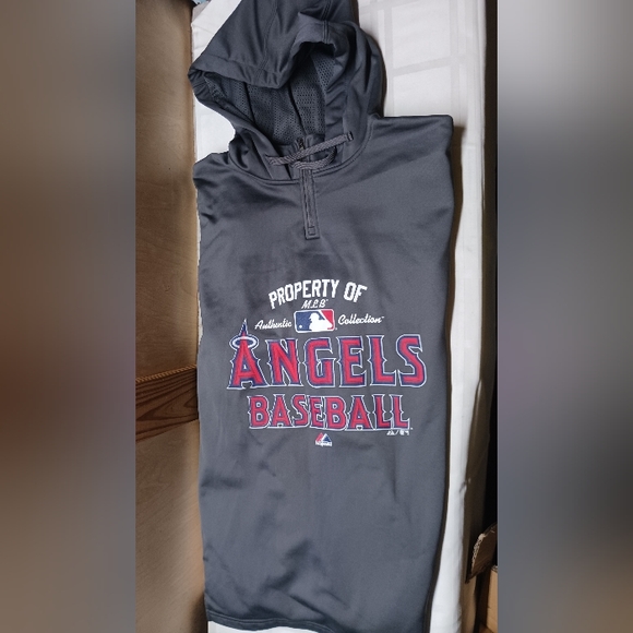 Rare Los Angeles Angels Majestic MLB authentic collection Hoodie/Size XL - Picture 10 of 12